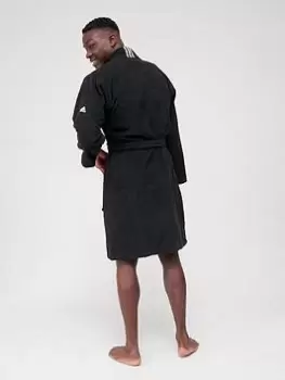 Image of adidas Bathrobe - Black, Size L, Men