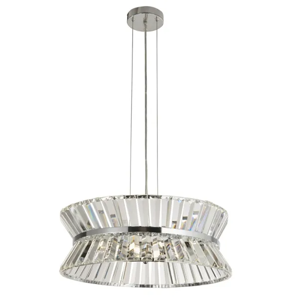 Image of Searchlight Uptown 7 Light Ceiling Pendant Light - Chrome