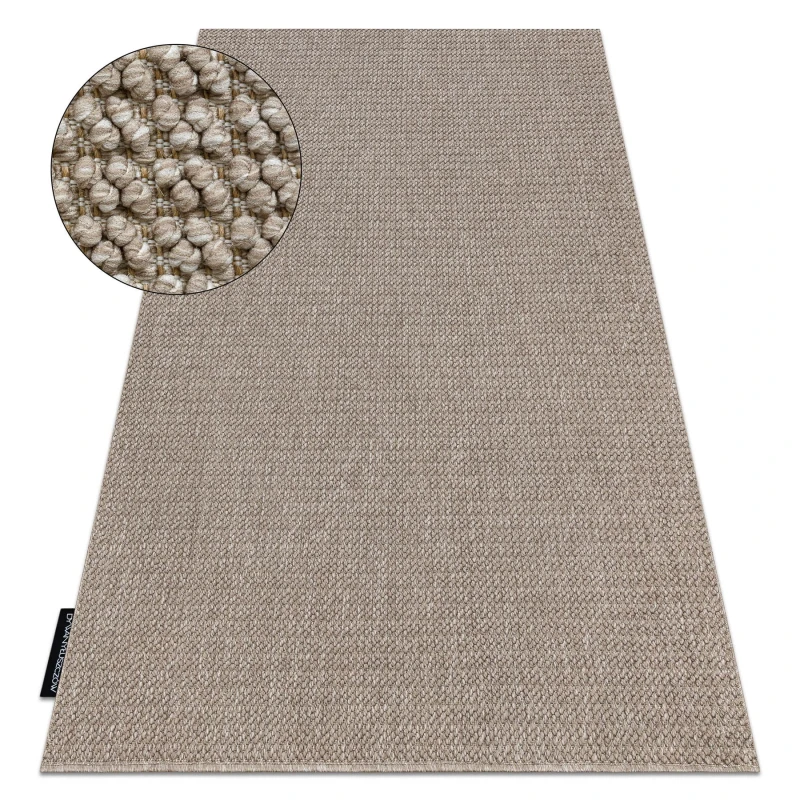 Image of RugsX Casablanca Loop Rug in Brown Size: 150cm x 300cm Brown Unisex 150cm x 300 cm