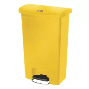 Image of Rubbermaid SLIM JIM waste collector with pedal, capacity 50 l, WxHxD 456 x 719 x 292 mm, yellow