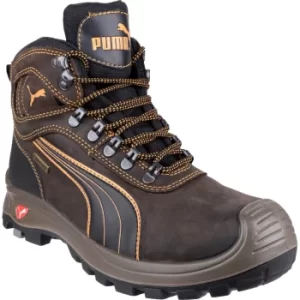Image of Puma Mens Sierra Nevada Mid Safety Boots Brown Size 7