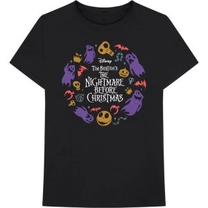 Image of Disney - The Nightmare Before Christmas Character Flight Unisex Medium T-Shirt - Black