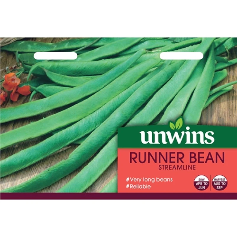 Image of Unwins Runner Bean Streamline (Red)