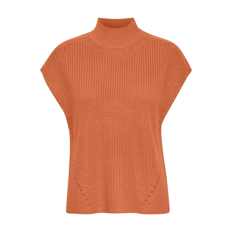 Image of b.Young Womens sleeveless sweater b.young Otinka 2 Orange Female L