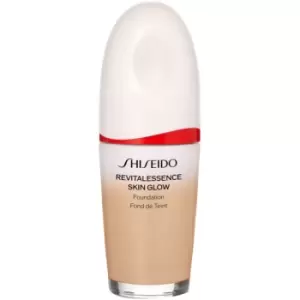 Image of Shiseido Revitalessence Skin Glow Foundation light illuminating foundation SPF 30 shade Cashmere 30ml