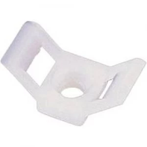 Image of Cable mount Screw fixing White TRU COMPONENTS