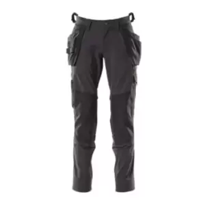 Image of Stretch Trousers with Holster Pockets - Black 82C52 (L32W36.5)