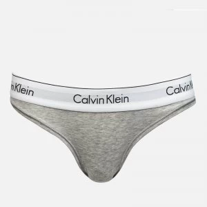 Image of Calvin Klein Womens Modern Cotton Bikini Briefs - Grey Heather - M - Grey