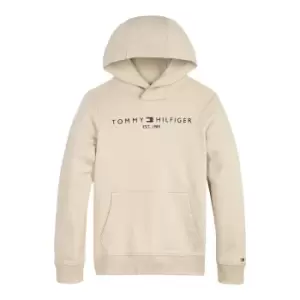 Image of Embroidered Logo Cotton Hoodie with Front Pocket