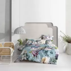 Image of Linen House Lena 100% Cotton Duvet Cover and Pillowcase Set MultiColoured