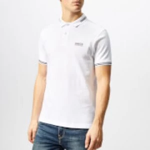 Image of Barbour International Mens Essential Tipped Polo Shirt - White - M