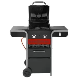 Image of Char-Broil Gas2Coal 2.0 210 - 2 Burner Dual Fuel Gas & Charcoal BBQ Grill - Black