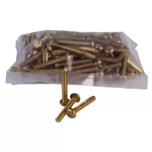 Image of Schneider Electric 3747175 Brass Pan Head M4 X 25Mm, X100, Pk100