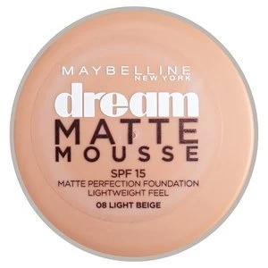 Image of Maybelline Dream Matte Mousse Foundation 08 Light Beige 30ml Nude