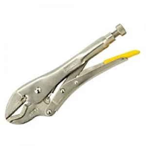 Image of Stanley V-Jaw Locking Plier 0-84-814 Bi-material Chrome Steel Silver