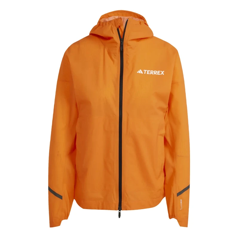 Image of Womens waterproof jacket adidas Terrex Xperior 2.5 Layer Light Climaproof Orange Female M