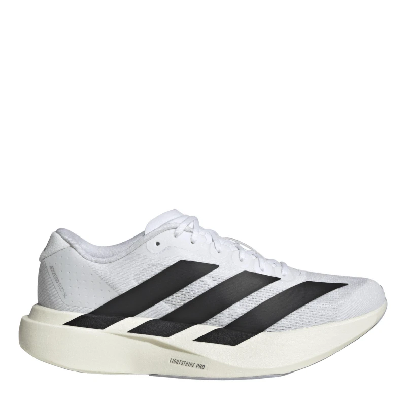 Image of adidas Adizero EVO SL Road Running Shoes Womens Fast Neutral Road Running Shoes 5 (38) White 21220701250