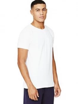 Image of Tommy Hilfiger Mens Crew Neck T-Shirts (3 Pack), Black/White/Grey, Size L, Men