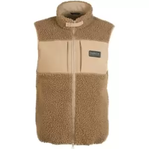 Image of Barbour International Condition Fleece Gilet - Beige