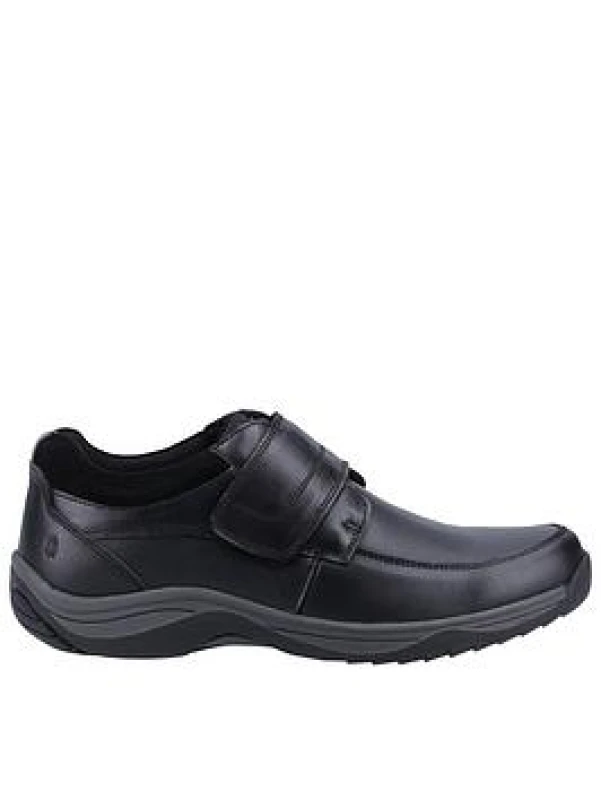 Image of Hush Puppies 'Douglas' Classic Touch Fastening Shoes Black male