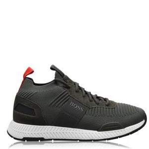 Image of Hugo Boss Titanium Runner Trainers Khaki 301 Men