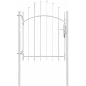 Image of Garden Gate Steel 1x2 m White Vidaxl White