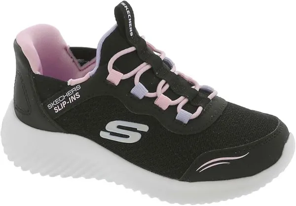 Image of Skechers Bounder - Simple Cute Slip On Runners Girls Slip On Runners C12 (30) Purple 02452424120