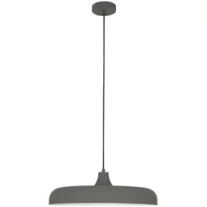 Image of Sienna Krisip Dome Pendant Ceiling Lights Grey Matt