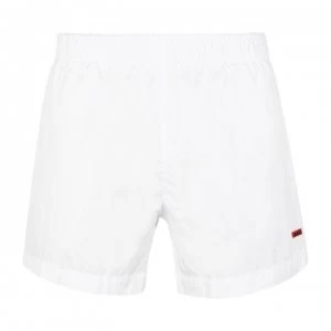 Image of Hugo Boss Logo Swim Shorts White Size L Men