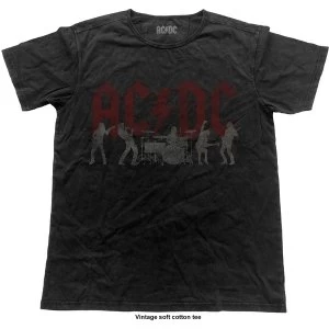 Image of AC/DC - Vintage Silhouettes Unisex Small T-Shirt - Black