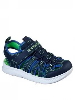 Image of Skechers C-flex Sandal - Navy, Size 2 Older