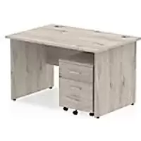 Image of dynamic Ergonomic Desk Impulse IWSSP1252GRY Grey Oak 1200 mm x 800 mm x 730 mm