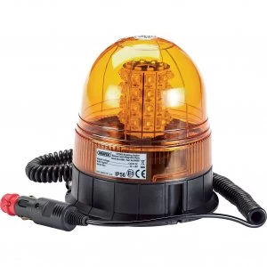 Image of Draper RWB5 Magnetic Base LED Rotating Warning Light / Beacon