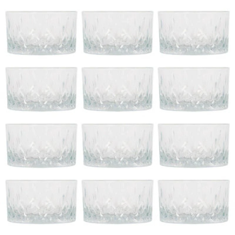 Image of LAV Odin Glass Snack Bowls - 9.5cm - Pack of 12 Clear