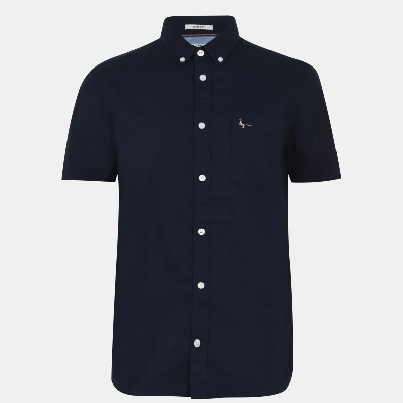 Image of Jack Wills Stableton Classic Oxford Shirt Mens Navy male S