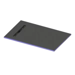 Image of Blue Rectangular Wet Room Shower Tray with End Waste Position 1400 x 900mm - Live Your Colour