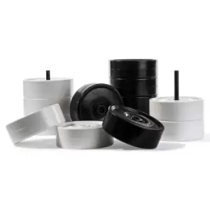 Image of Rolly Toys Large Garden Draughts Pieces, Black and White