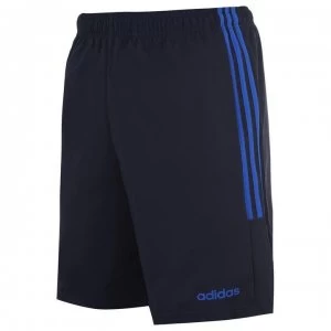 Image of adidas Mens 3-Stripes Shorts - Navy/SolarBlue