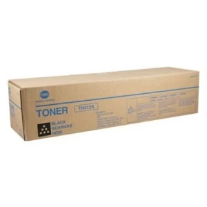 Image of Konica Minolta TN312K Black Laser Toner Ink Cartridge