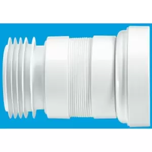 Image of Straight Flexible 100-160mm WC Connector - 110mm Outlet - Mcalpine