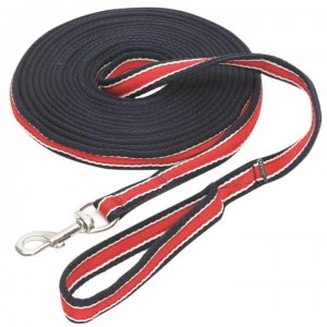 Image of Shires Lunge Line - Navy/Red