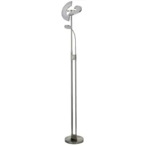 Image of Searchlight Gio LED Mother & Child Floor Lamp Satin Nickel & Chrome
