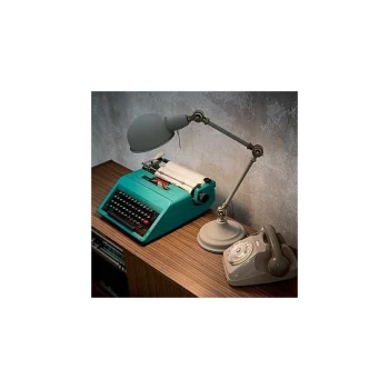 Image of Ideal Lux Truman - 1 Light Adjustable Table Lamp White, Brass, Grey, E27