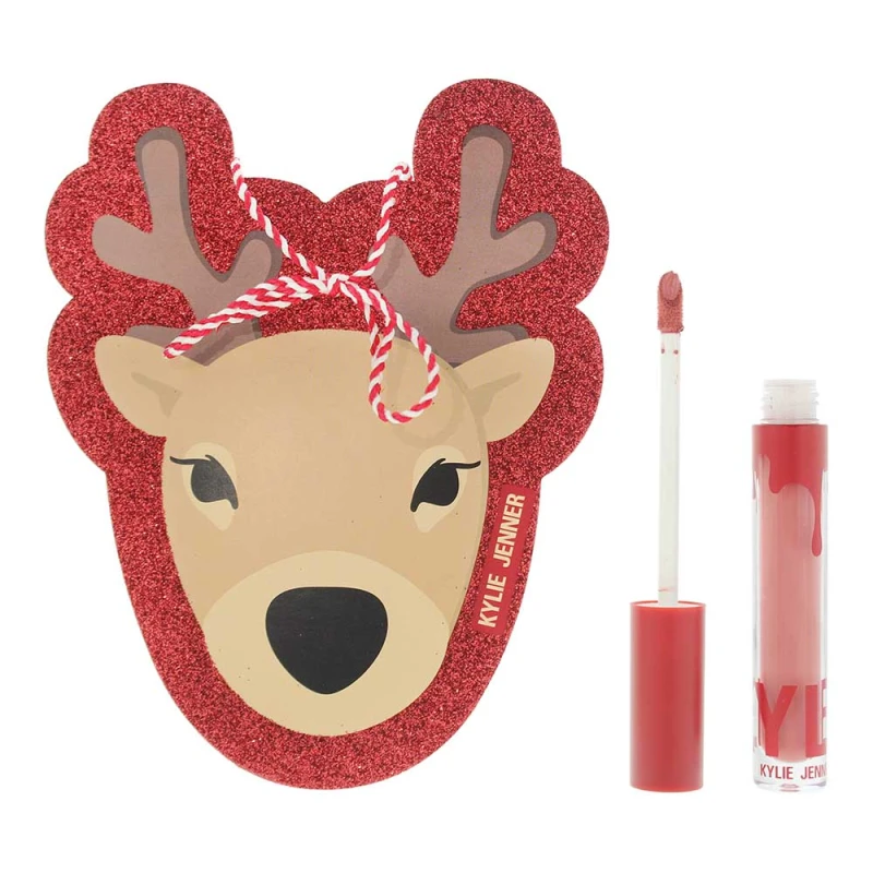 Image of Kylie Jenner Kylie Holiday Collection Gift Set: Matte Liquid Lipstick 808 5ml + Ornament