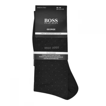 Image of Hugo Boss Polka Dot Socks Charcoal