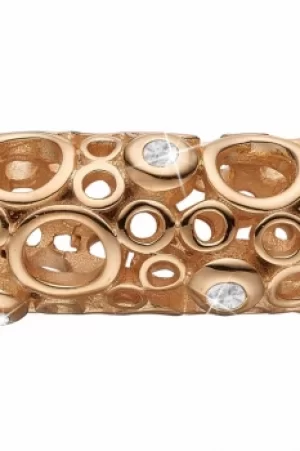 Image of Ladies Christina Gold Plated Sterling Silver Champagne Love Bead Charm 623-G26