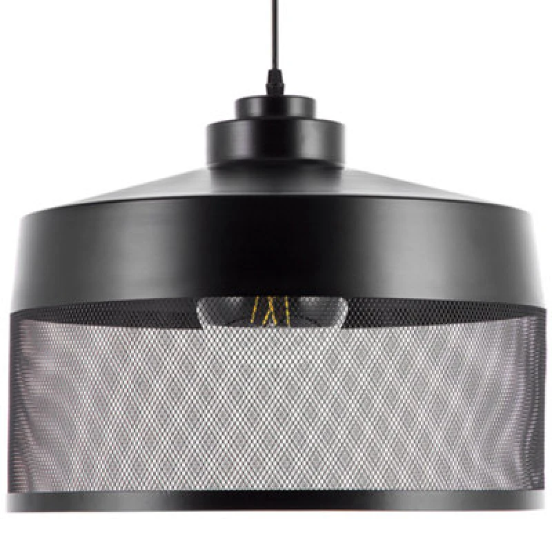 Image of Beliani Pendant Lamp Cardener Metal Black