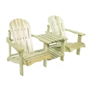 Image of Outdoor Living Double Adirondack Bench