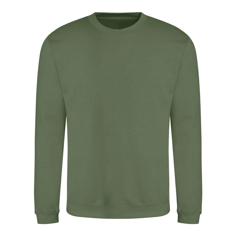 Image of AWDis AWDis Just Hoods Crew Neck Plain Sweatshirt (280 GSM) in Green Size: X-Small Green XS Unisex 5059958712522
