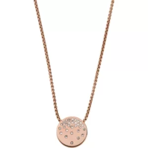 Image of Elin Rose-Tone Stainless Steel Pendant Necklace